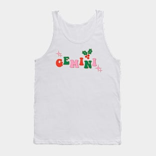 Groovy Aesthetic Christmas Gemini Tank Top